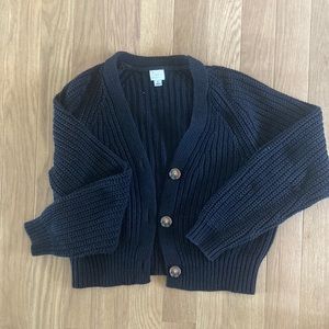 Target cropped black cardigan, size small